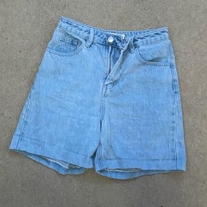 Mom jean long shorts